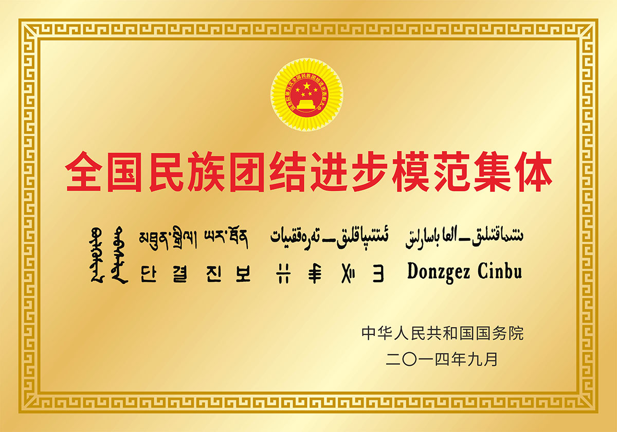 全國民族團結(jié)進步模范集體